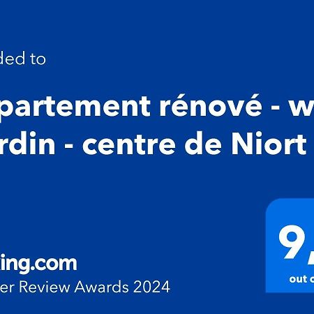 Appartement Renove - Wifi - Jardin - Centre De Niort Esterno foto